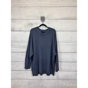 Old Navy Plus Size So Soft Blue Knit Crewneck Sweater Size 3X